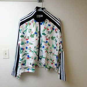 NEW ADIDAS FLORAL BELLISTA AOP TRACK TOP JACKET SHIRT COAT WOMENS SIZE LARGE
